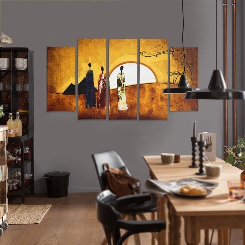 Kanva no 5 daļām - Type B, Sunny Egypt Home Trends DECO