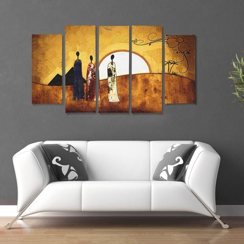 Kanva no 5 daļām - Type B, Sunny Egypt Home Trends DECO