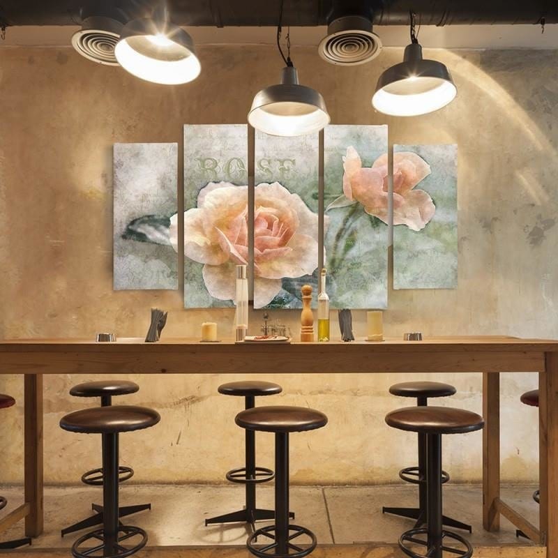 Kanva no 5 daļām - Type B, Tea Roses Home Trends DECO