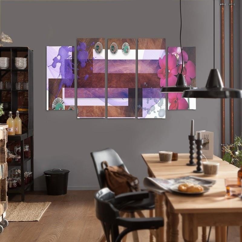 Kanva no 5 daļām - Type B, The Composition Of The Marsh Orchid Home Trends DECO