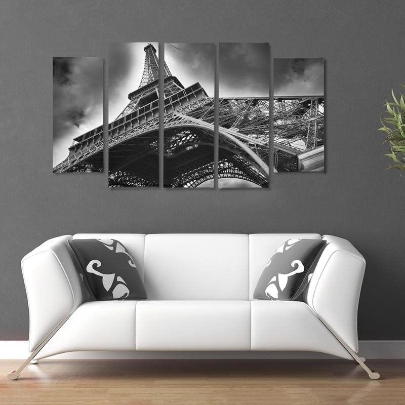 Kanva no 5 daļām - Type B, The Eiffel Tower In The Clouds Home Trends DECO