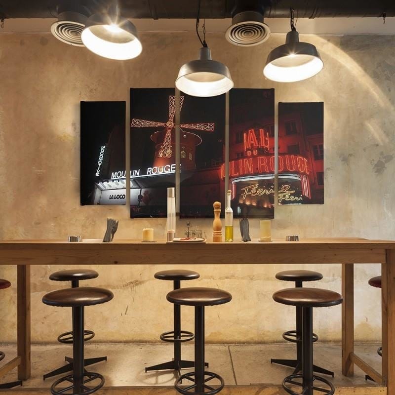 Kanva no 5 daļām - Type B, The Moulin Rouge Home Trends DECO