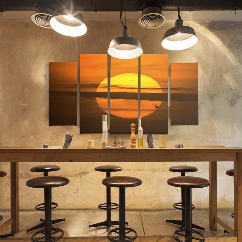 Kanva no 5 daļām - Type B, The Setting Sun Home Trends DECO