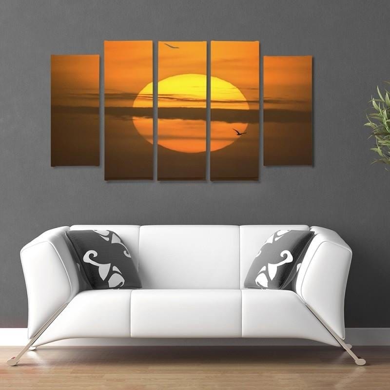 Kanva no 5 daļām - Type B, The Setting Sun Home Trends DECO