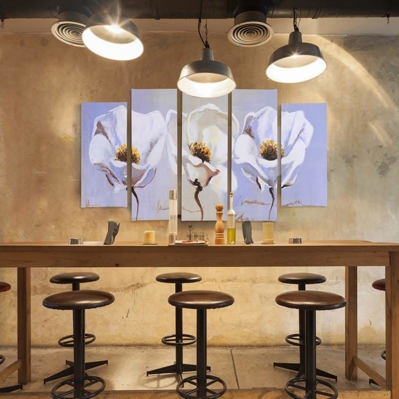 Kanva no 5 daļām - Type B, Three Flowers Home Trends DECO