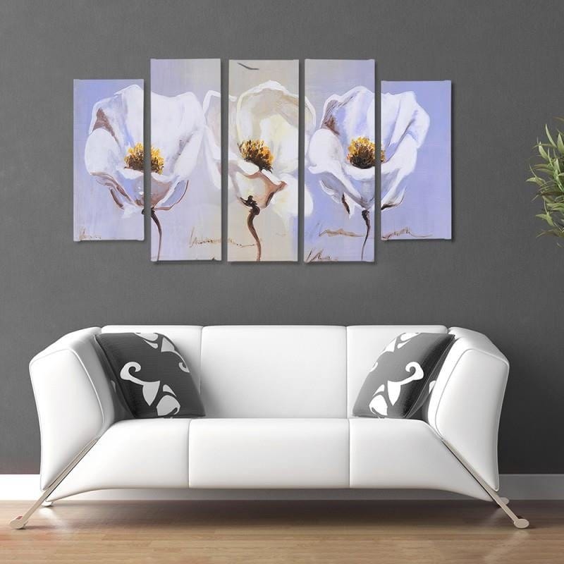 Kanva no 5 daļām - Type B, Three Flowers Home Trends DECO