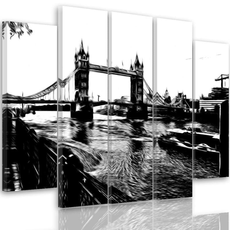 Kanva no 5 daļām - Type B, Tower Bridge Home Trends DECO