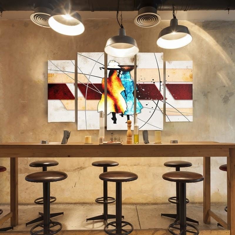 Kanva no 5 daļām - Type B, Two Figures Home Trends DECO