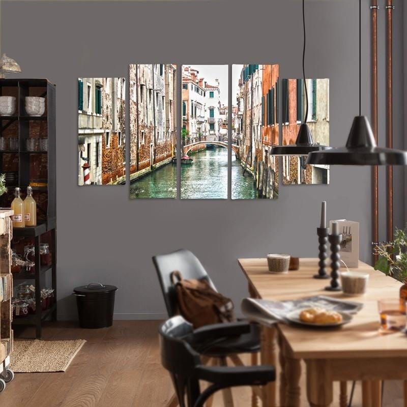 Kanva no 5 daļām - Type B, Venice Canal Home Trends DECO