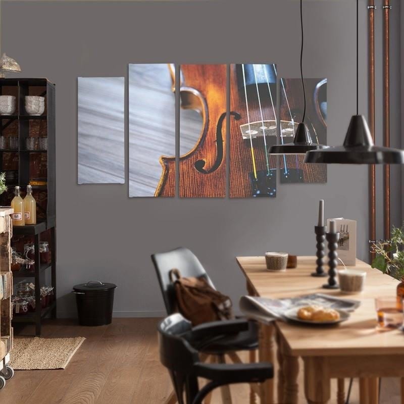Kanva no 5 daļām - Type B, Violin Home Trends DECO