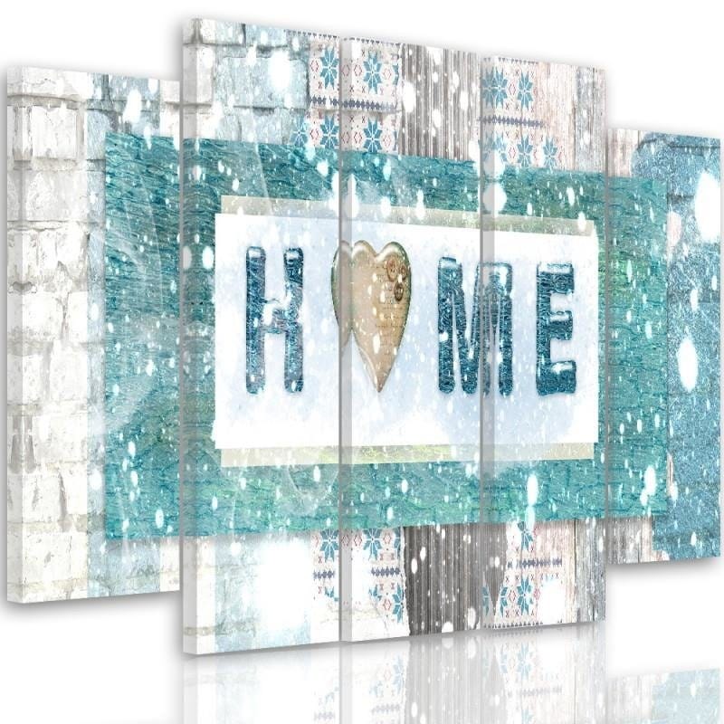 Kanva no 5 daļām - Type B, Winter Composition Home Trends DECO