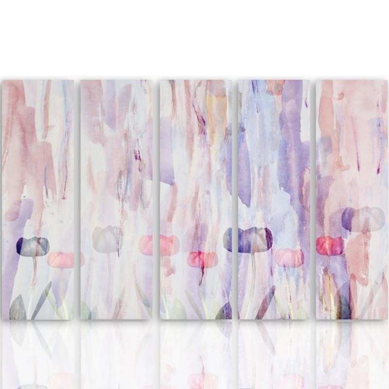 Kanva no 5 daļām - Type C, 1 Pastel Abstract Home Trends DECO