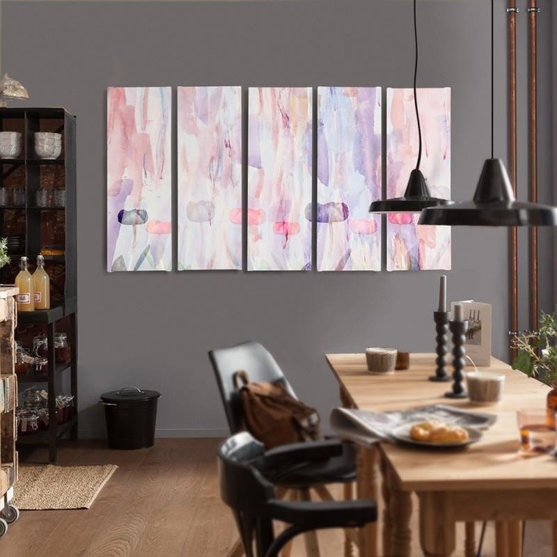Kanva no 5 daļām - Type C, 1 Pastel Abstract  Home Trends DECO