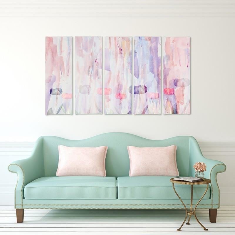 Kanva no 5 daļām - Type C, 1 Pastel Abstract  Home Trends DECO