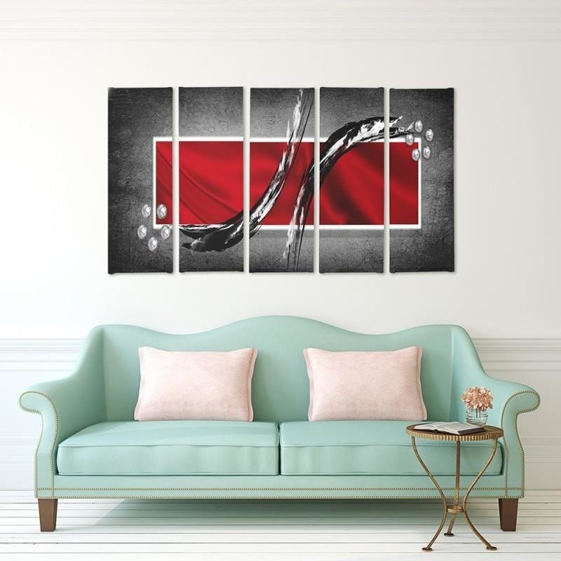 Kanva no 5 daļām - Type C, 2 Abstraction  Home Trends DECO