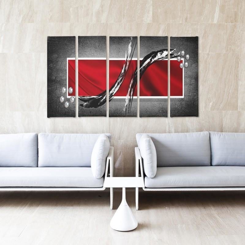 Kanva no 5 daļām - Type C, 2 Abstraction  Home Trends DECO