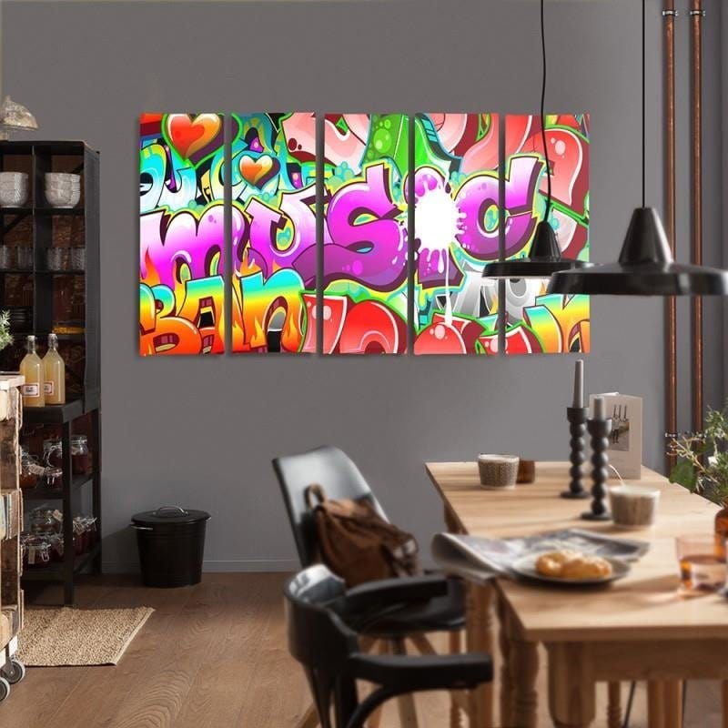 Kanva no 5 daļām - Type C, 2 Abstraction Subtitles  Home Trends DECO