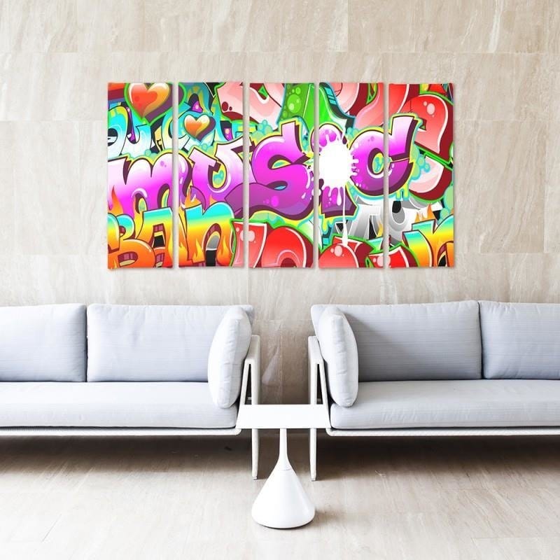 Kanva no 5 daļām - Type C, 2 Abstraction Subtitles  Home Trends DECO