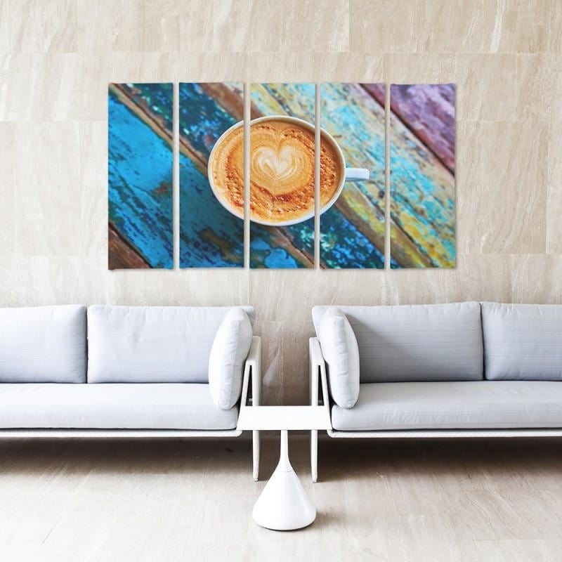 Kanva no 5 daļām - Type C, 2 Coffee Home Trends DECO