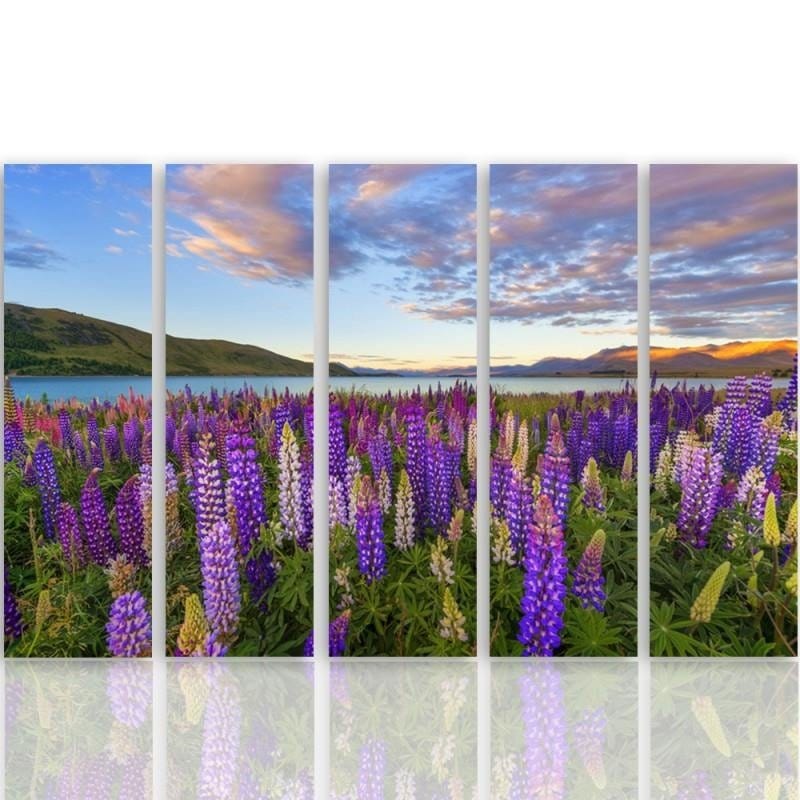 Kanva no 5 daļām - Type C, A Lavender Field Home Trends DECO