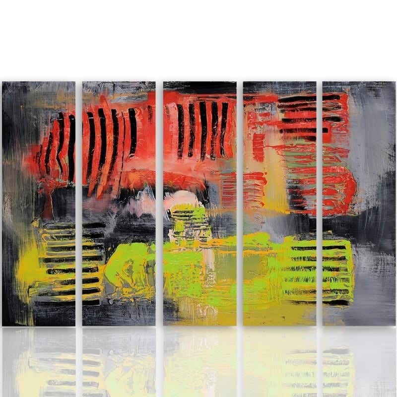 Kanva no 5 daļām - Type C, Abstraction 38 Home Trends DECO