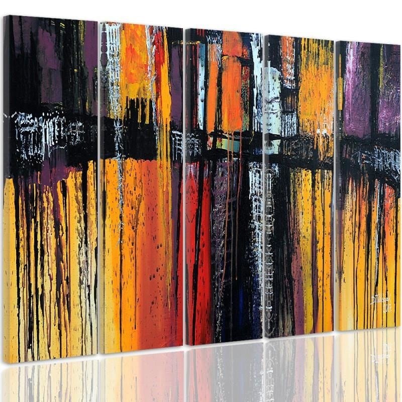 Kanva no 5 daļām - Type C, Abstraction 55 Home Trends DECO