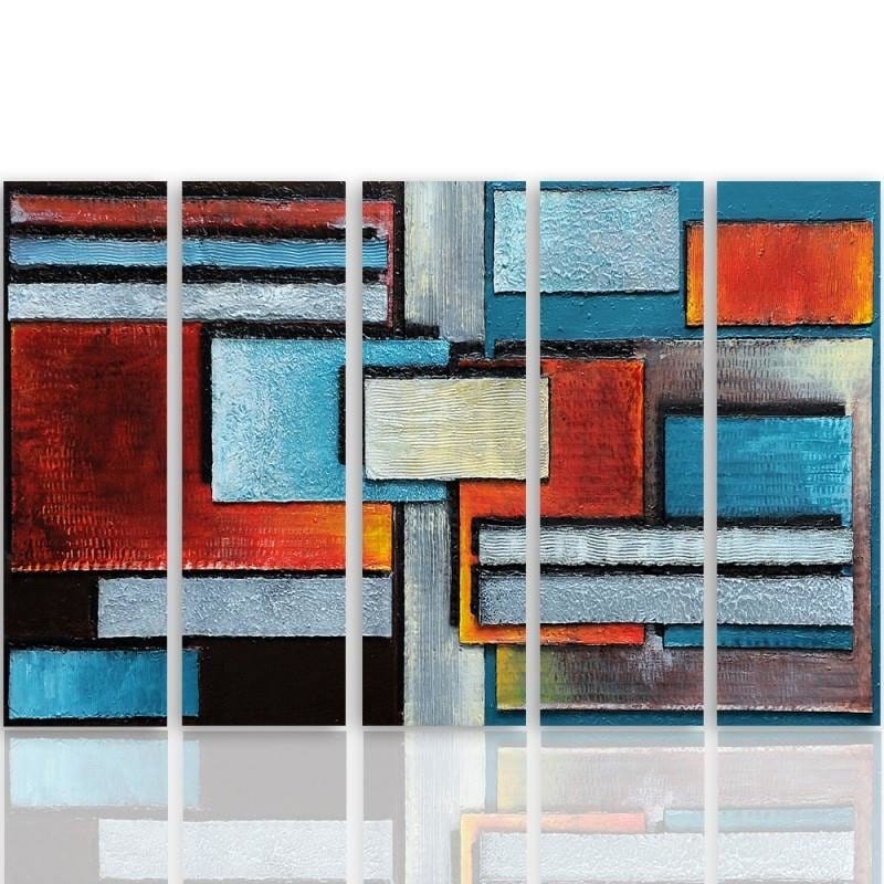 Kanva no 5 daļām - Type C, Abstraction 61 Home Trends DECO