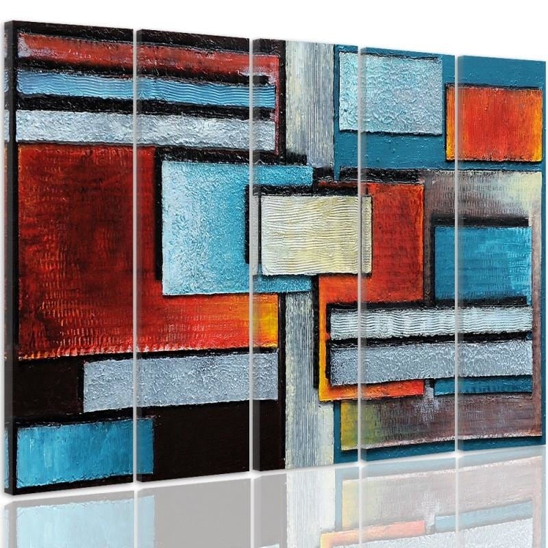 Kanva no 5 daļām - Type C, Abstraction 61 Home Trends DECO