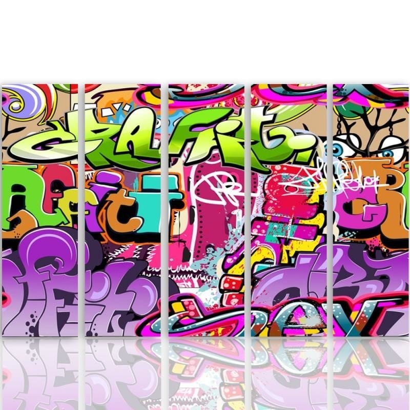 Kanva no 5 daļām - Type C, Abstraction Subtitles 3 Home Trends DECO
