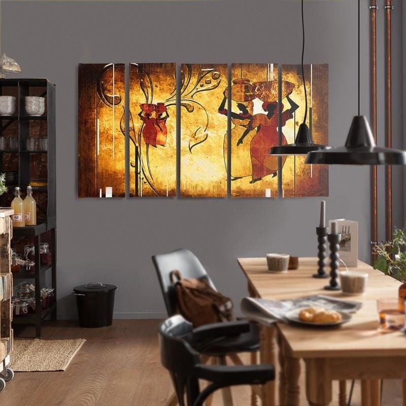 Kanva no 5 daļām - Type C, African Home Trends DECO