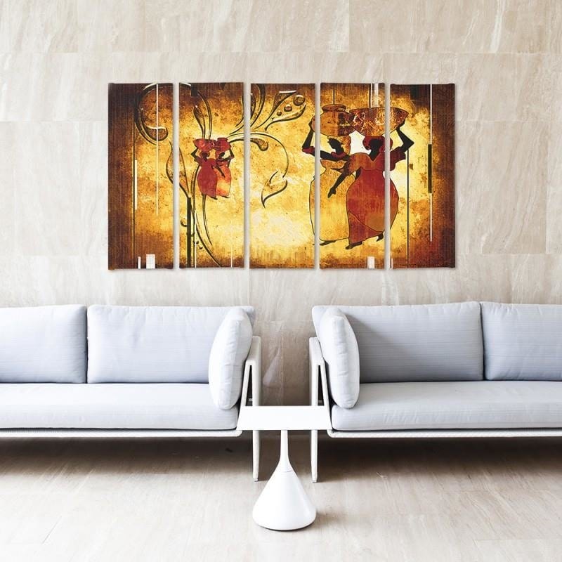 Kanva no 5 daļām - Type C, African Home Trends DECO