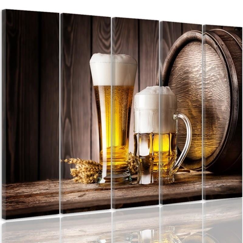 Kanva no 5 daļām - Type C, Beer Home Trends DECO