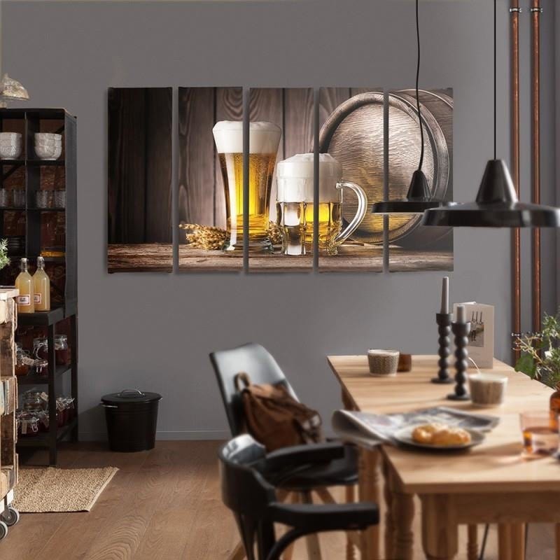 Kanva no 5 daļām - Type C, Beer Home Trends DECO