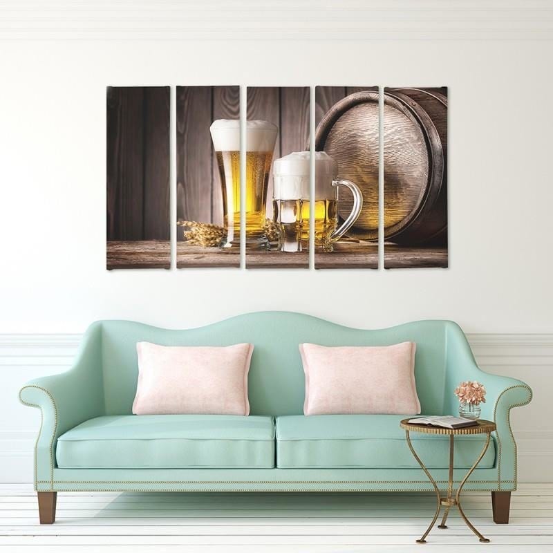 Kanva no 5 daļām - Type C, Beer Home Trends DECO