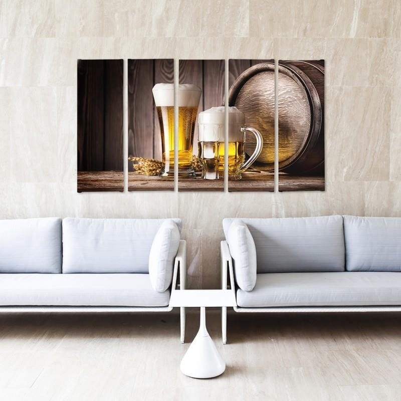 Kanva no 5 daļām - Type C, Beer Home Trends DECO