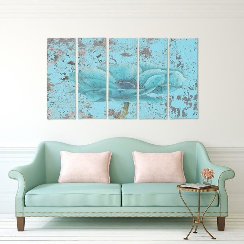 Kanva no 5 daļām - Type C, Blue Flower Home Trends DECO