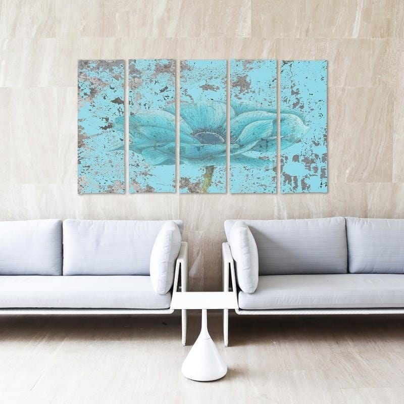 Kanva no 5 daļām - Type C, Blue Flower Home Trends DECO