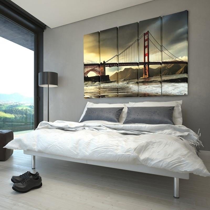 Kanva no 5 daļām - Type C, Bridge Across The River Home Trends DECO