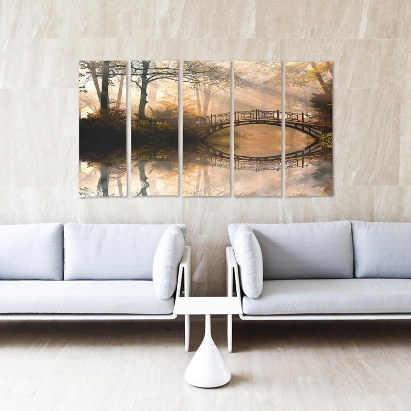 Kanva no 5 daļām - Type C, Bridge In The Park Home Trends DECO