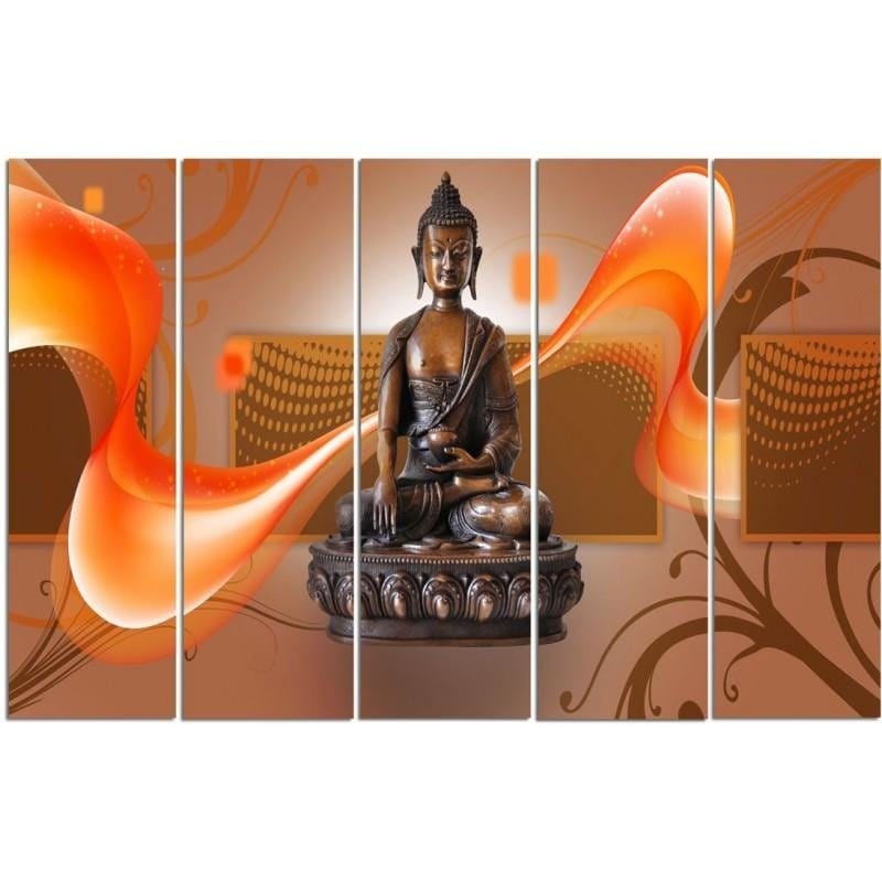 Kanva no 5 daļām - Type C, Bronze Buddha Home Trends DECO
