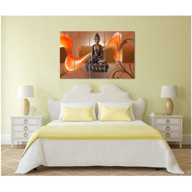 Kanva no 5 daļām - Type C, Bronze Buddha Home Trends DECO