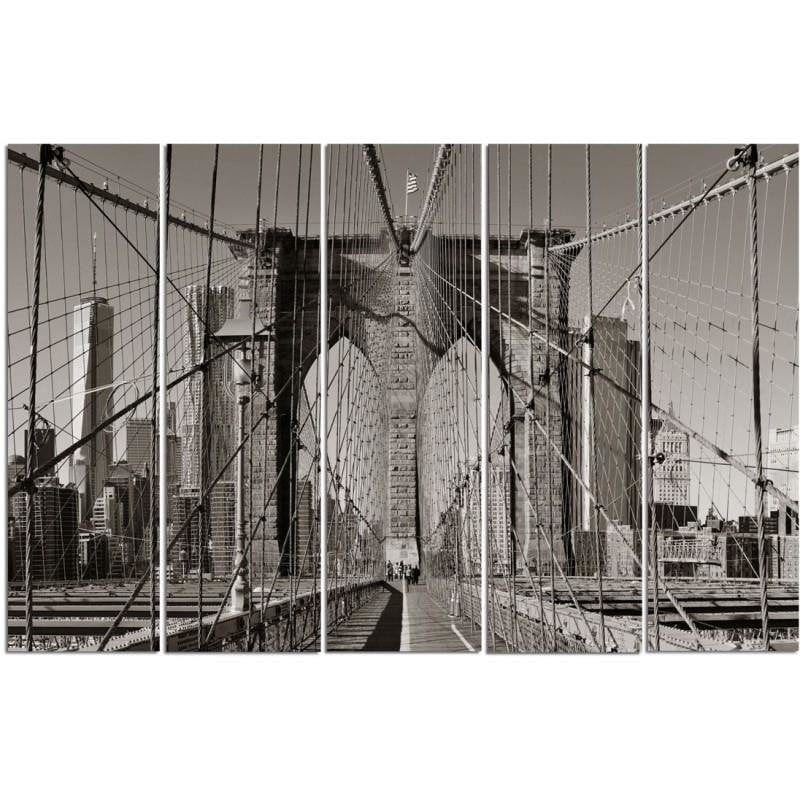 Kanva no 5 daļām - Type C, Brooklyn Bridge Home Trends DECO