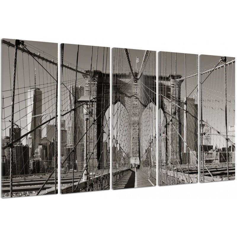 Kanva no 5 daļām - Type C, Brooklyn Bridge Home Trends DECO