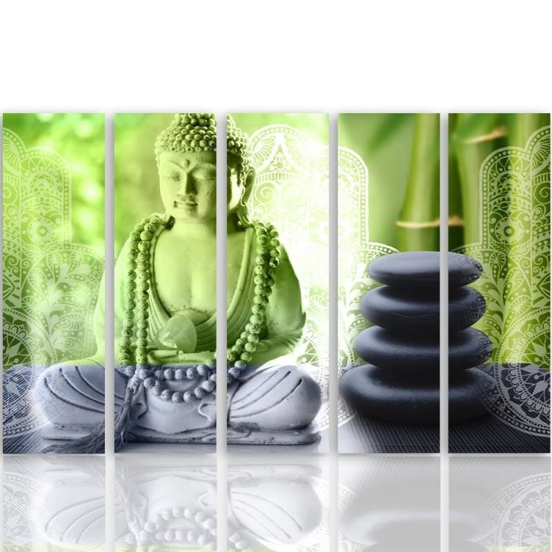 Kanva no 5 daļām - Type C, Buddha And Stones Home Trends DECO