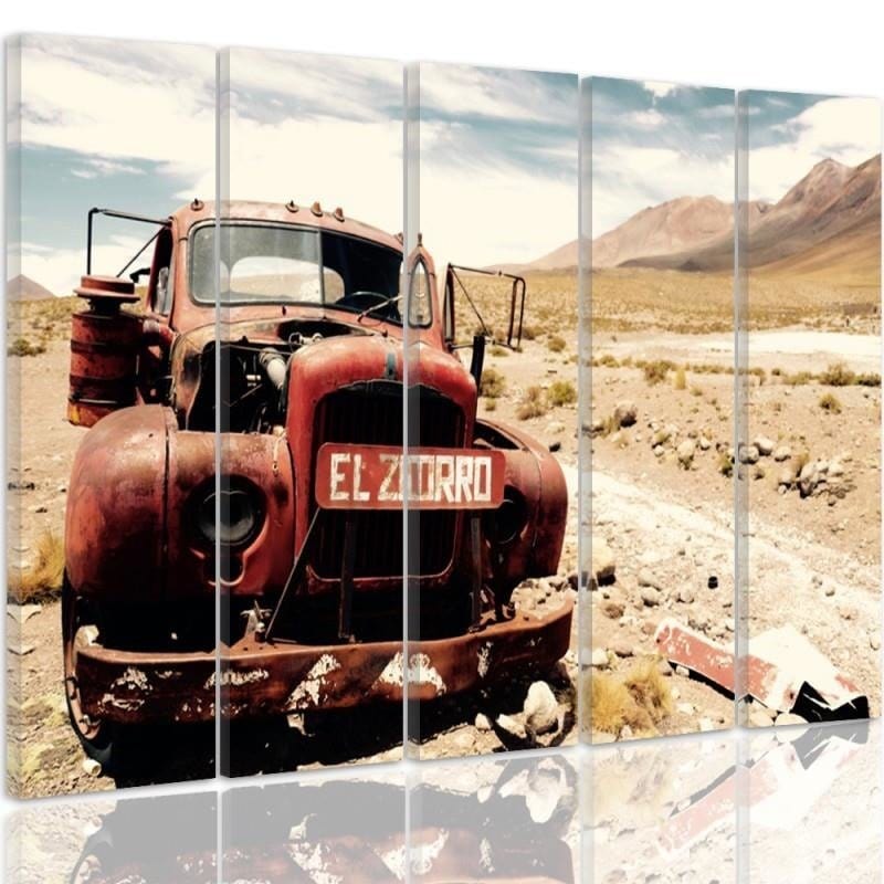 Kanva no 5 daļām - Type C, Car Desert Home Trends DECO