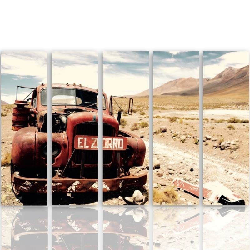 Kanva no 5 daļām - Type C, Car Desert Home Trends DECO
