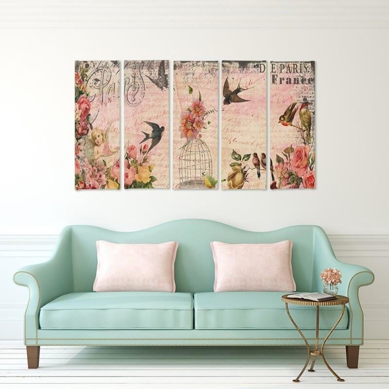 Kanva no 5 daļām - Type C, Card Paris Home Trends DECO