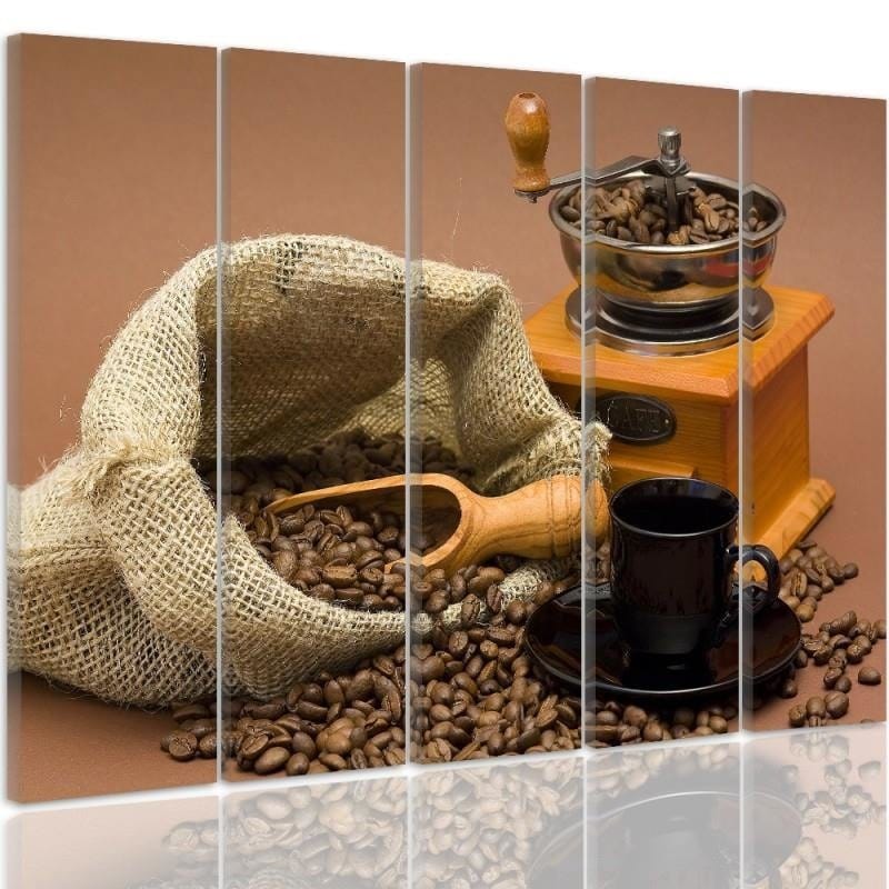 Kanva no 5 daļām - Type C, Coffee Beans 2 Home Trends DECO