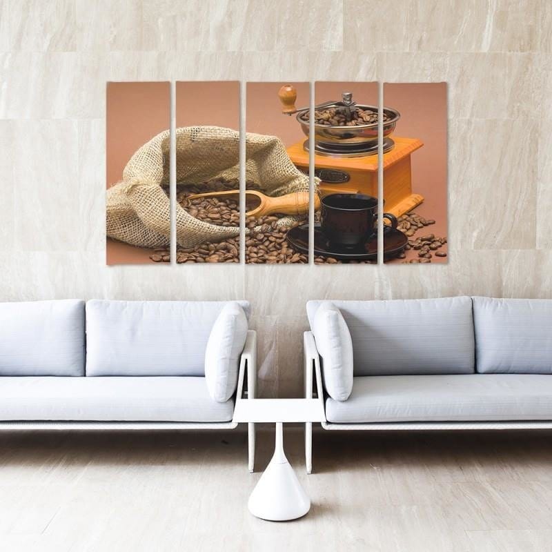 Kanva no 5 daļām - Type C, Coffee Beans 2 Home Trends DECO