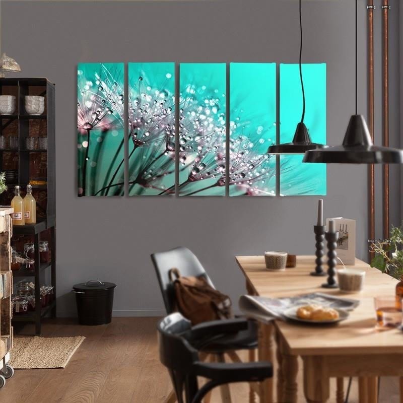 Kanva no 5 daļām - Type C, Dandelion And Dew Home Trends DECO